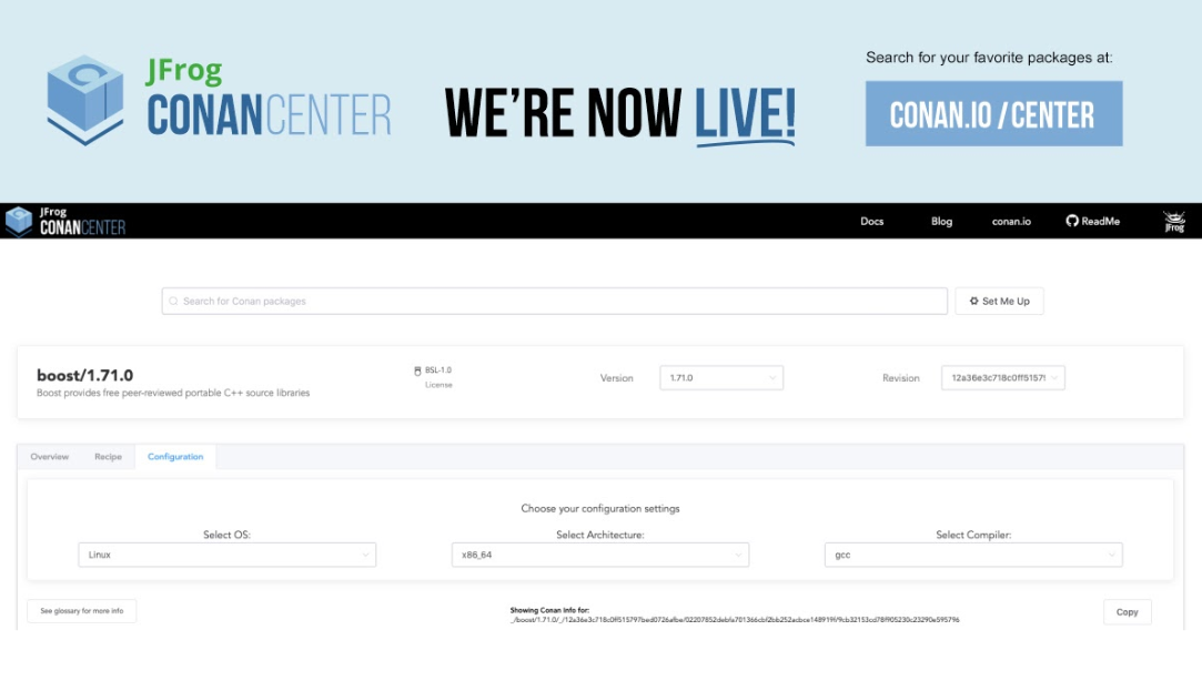 New ConanCenter Improves Search and Discovery