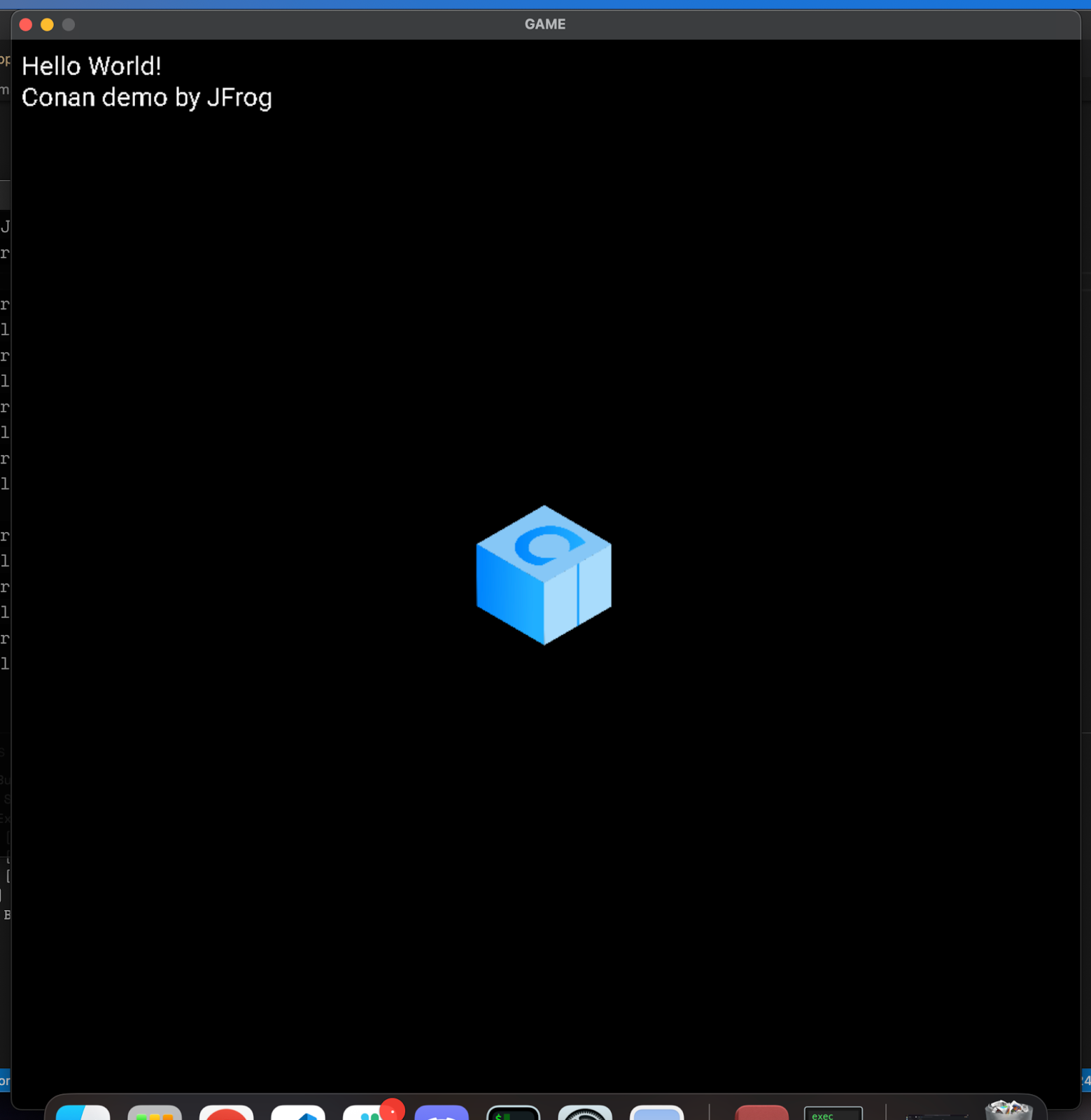 simple game windows from SDL with a cube that moves and text render from a texture using SDL_ttf and TTF